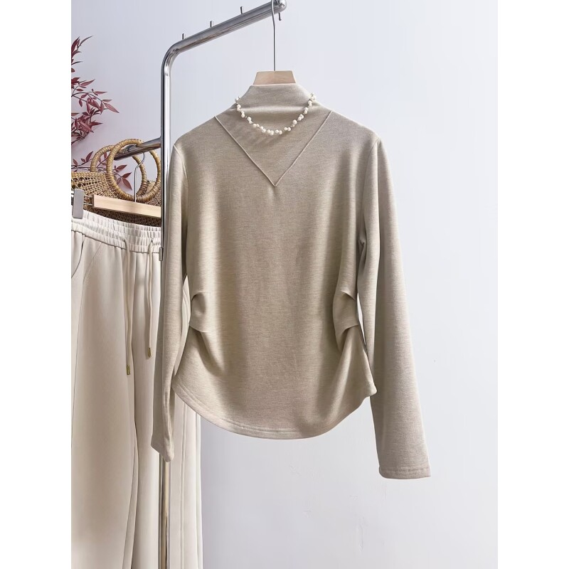 （爆款升级版） 德绒自发热小蛮腰v领元素设计新款打底衫DR5688