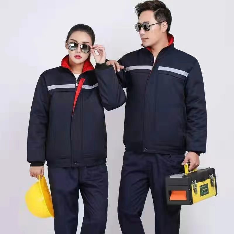 冬季工作服男女棉服加厚耐磨劳保棉服上衣防寒汽修服外套棉衣工服