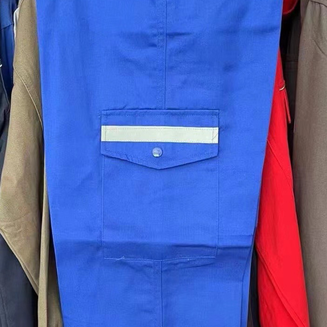 春秋涤棉加固工作服裤子男女建筑工地工人裤子耐磨透气劳保工裤子