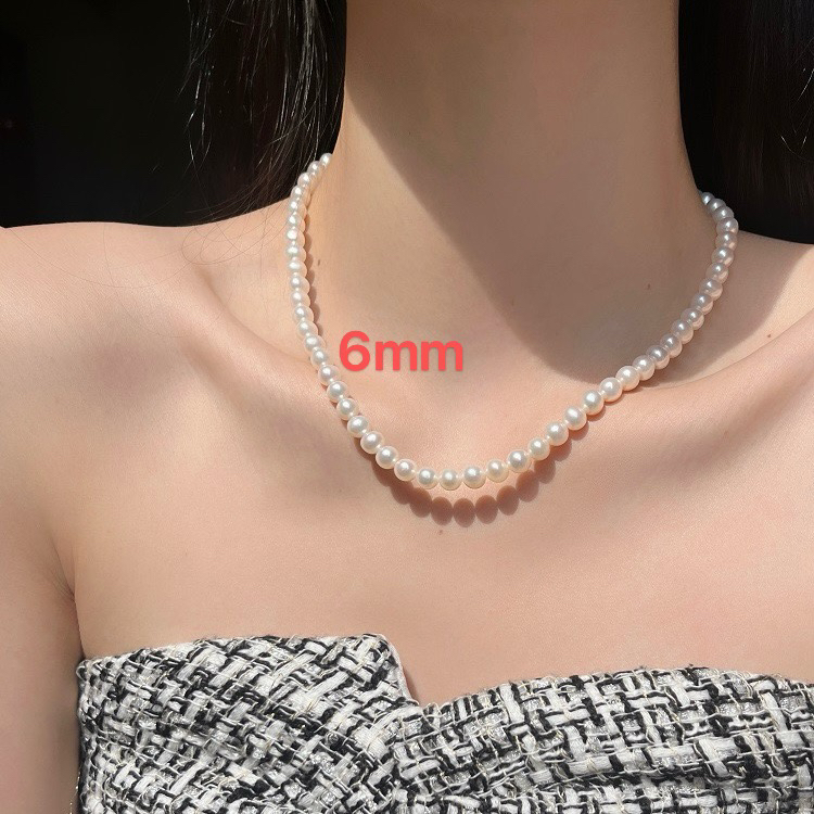6073(最后半个月清沧)(6mm)轻奢法式珠珠饰品项链