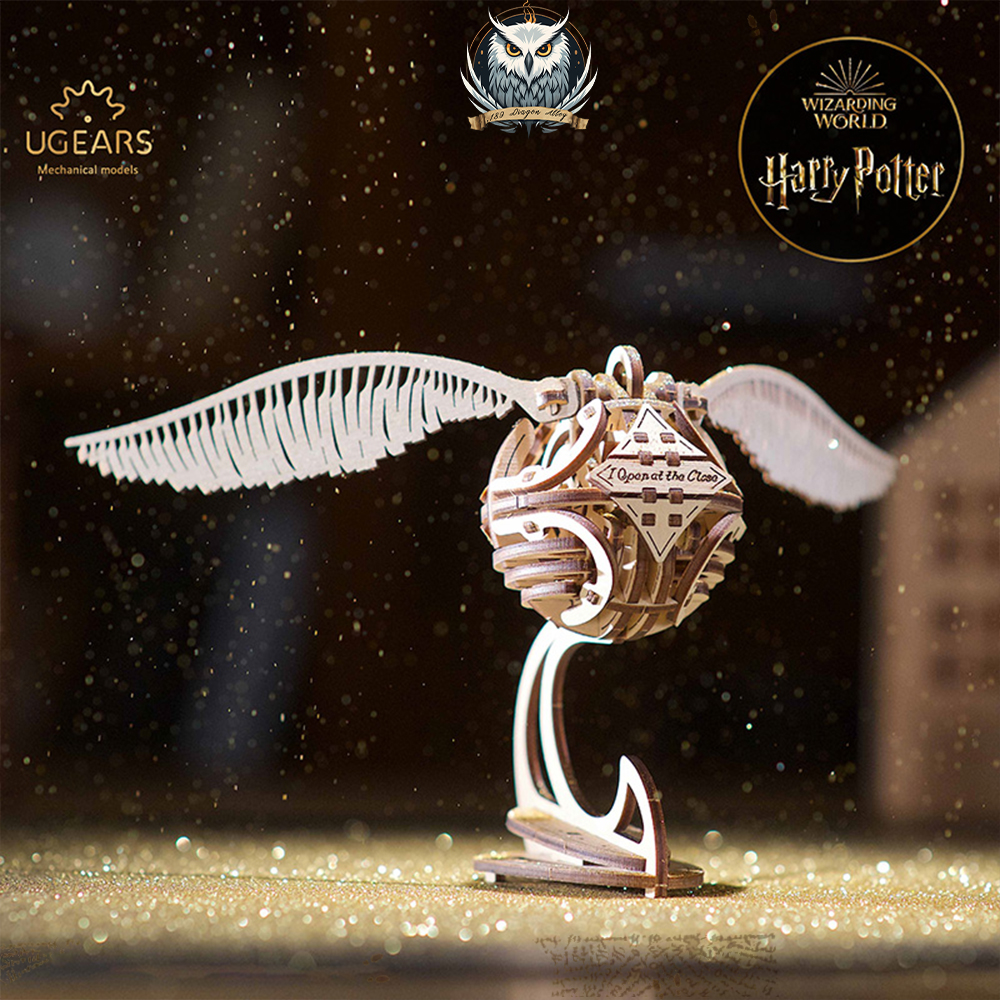 金色飞贼可动3D木质立体拼图模型玩具哈利波特正版授权UGEARS礼物
