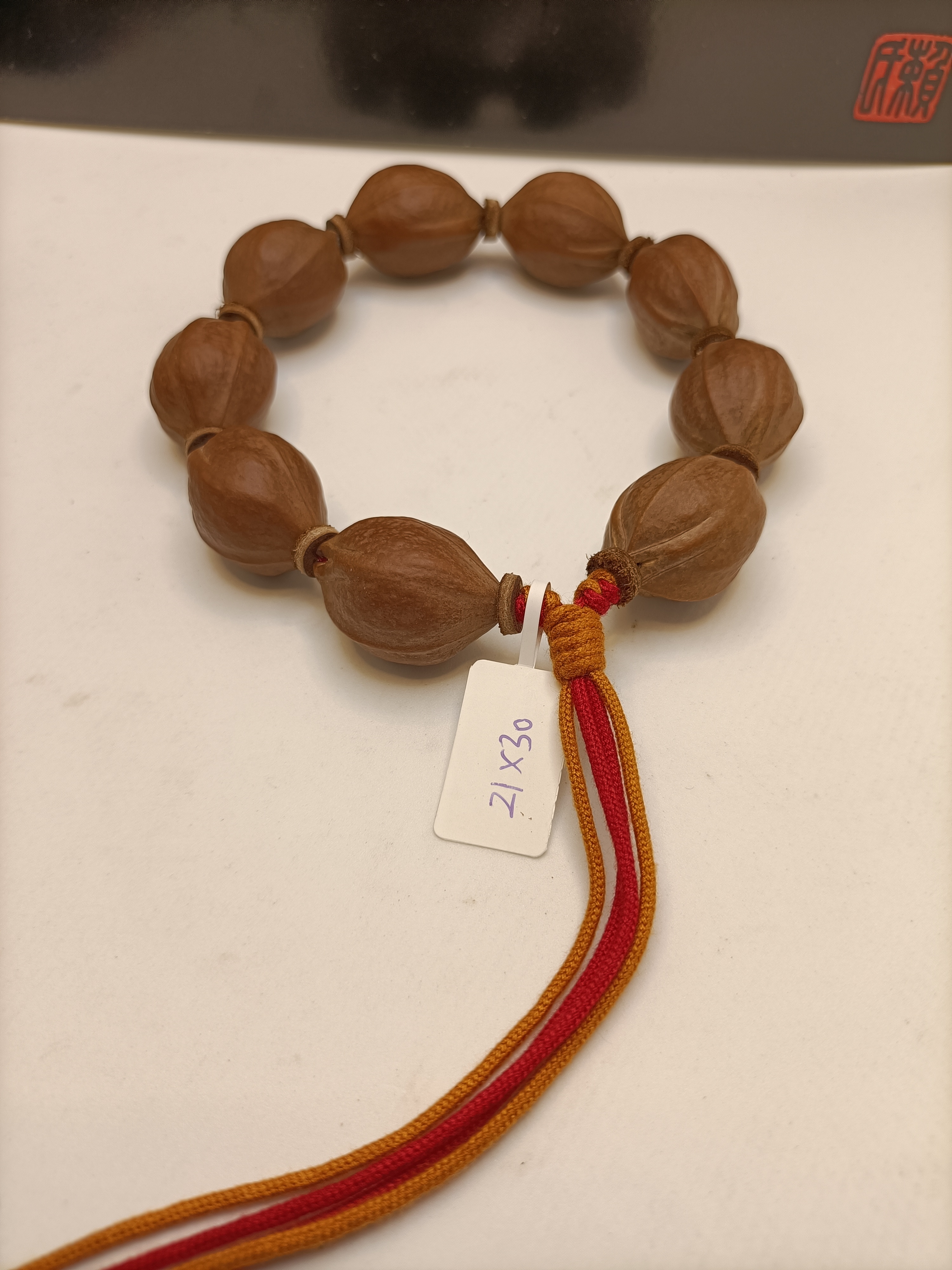 非金属木质手链 梅林百年老树铁核21/30尺寸核质红润