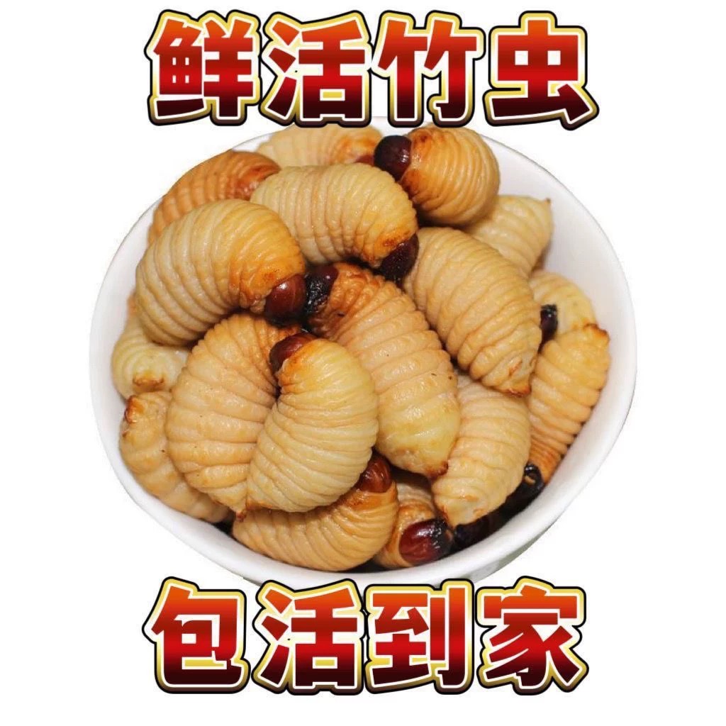 【微笑专属包活到家】高蛋白竹笋虫营养美味下酒下饭直播引流道具