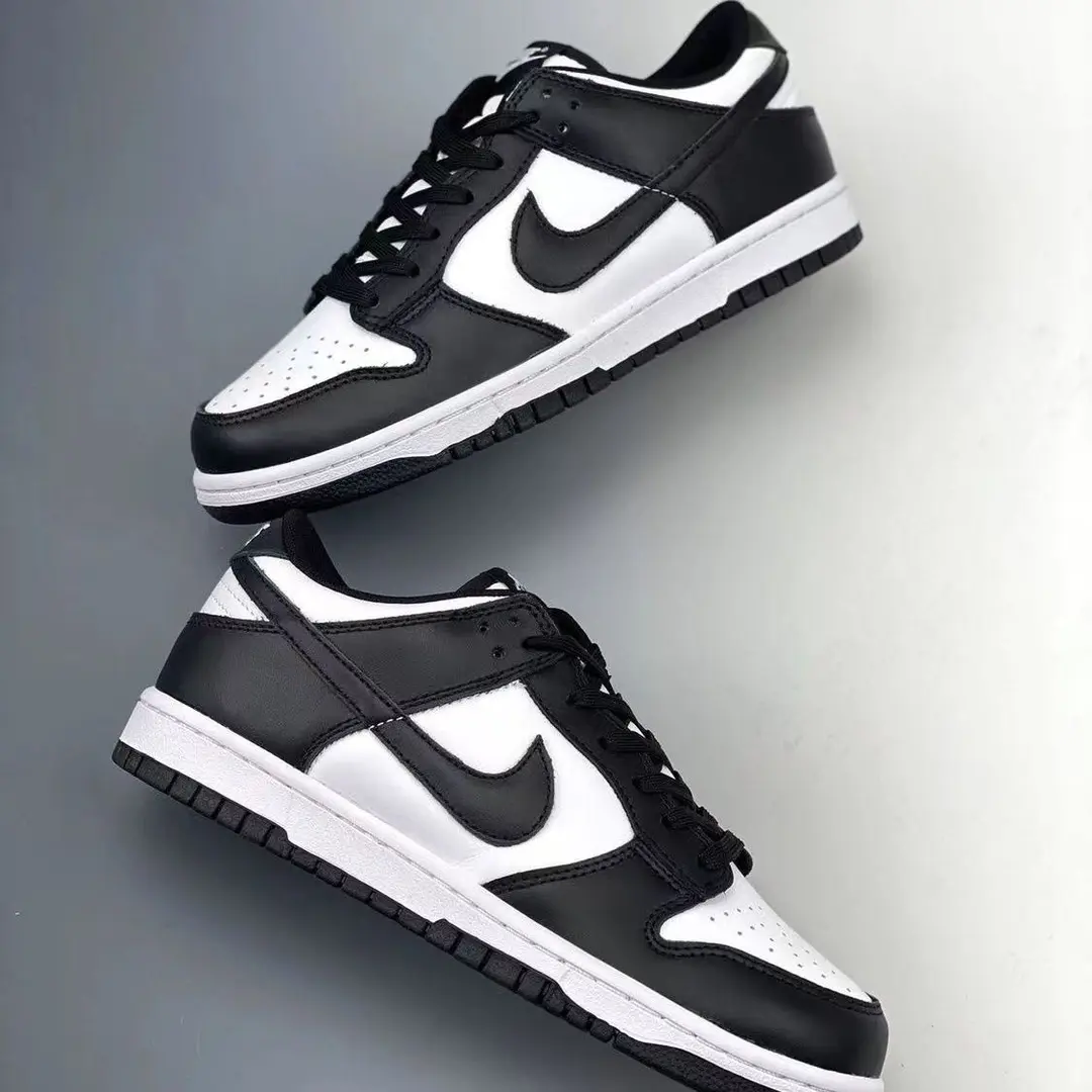 冬季aj1黑绿脚趾情侣加绒板鞋男Dunk黑白熊猫学生防滑AJ1赛车鞋