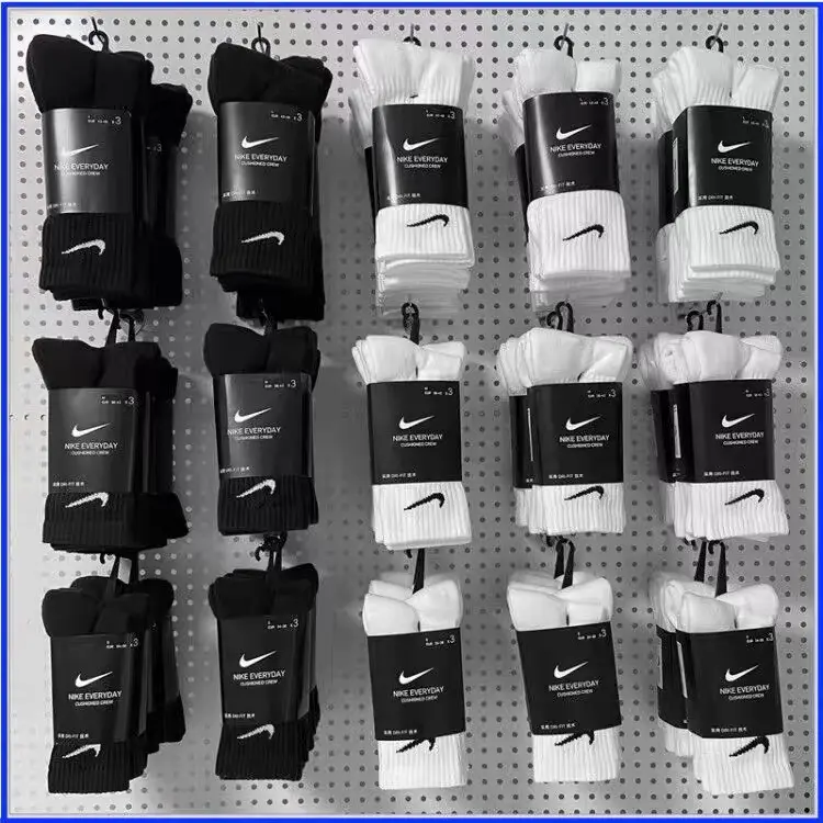 （特价清仓）Nike耐克袜子男中长筒毛巾底纯棉女袜棉袜篮球运动长袜