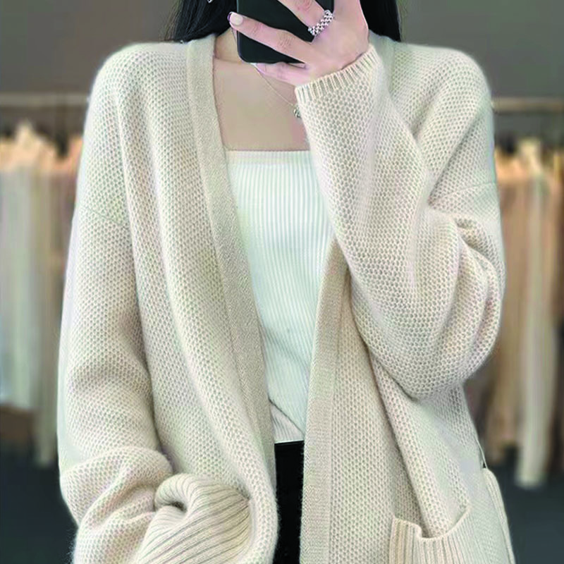 毛衣针织时尚百搭女士外搭宽松女装大码春秋长袖短款休闲纯色秋冬