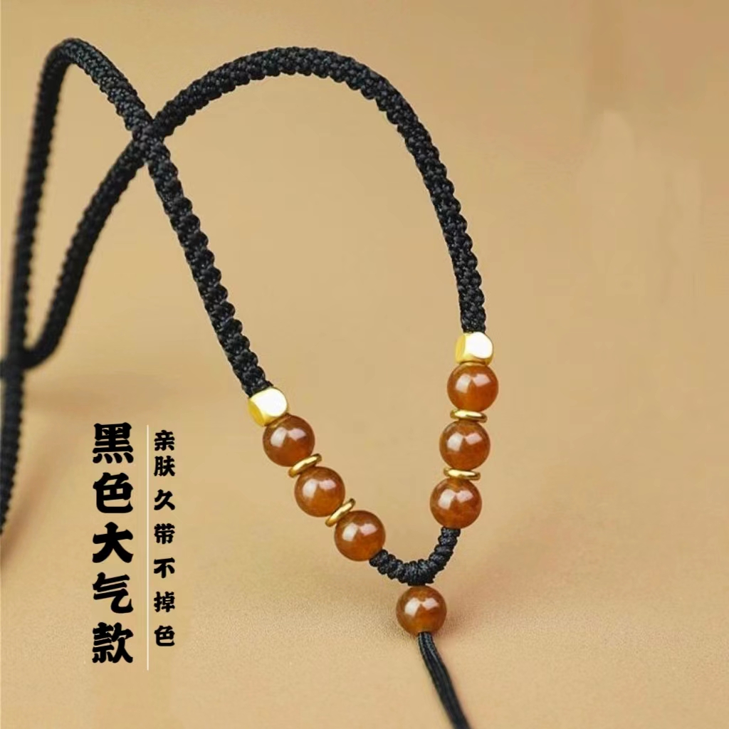 编织唐卡布艺吊坠耐用时尚挂绳红绳复古大气泰国女款长链奥特曼