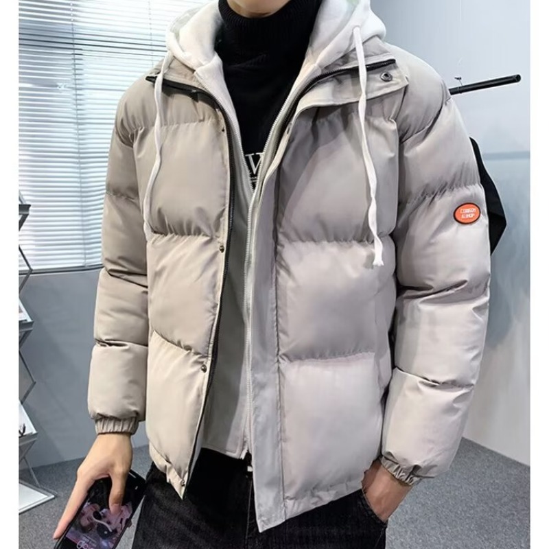 男士男款羽绒服男秋冬季新款潮大码加厚连帽棉衣学生百搭棉袄外套