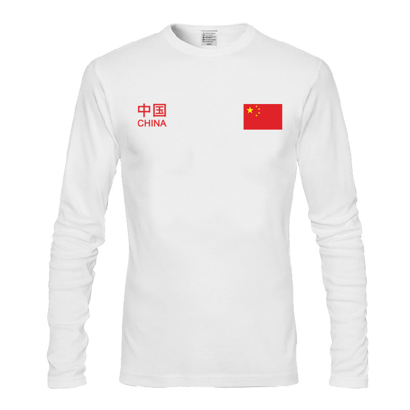 中国China国家队男女款运动圆领春秋季透气运动长袖T恤打底衫保暖