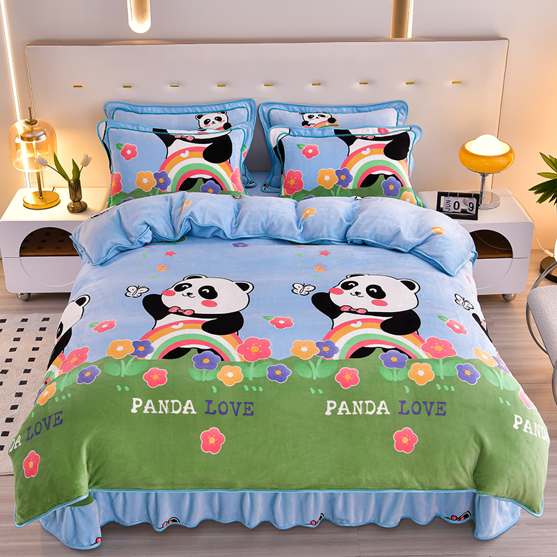 牛奶绒单件被套加厚保暖绒被罩双面绒被套床品家纺学生宿舍单被套