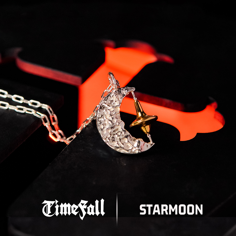 吊坠925银  TimeFall 星月吊坠 原创设计潮流个性复古礼物时尚