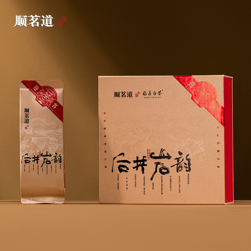 顺茗道 迎客茶2018年寿眉老白茶礼盒装 福鼎白茶