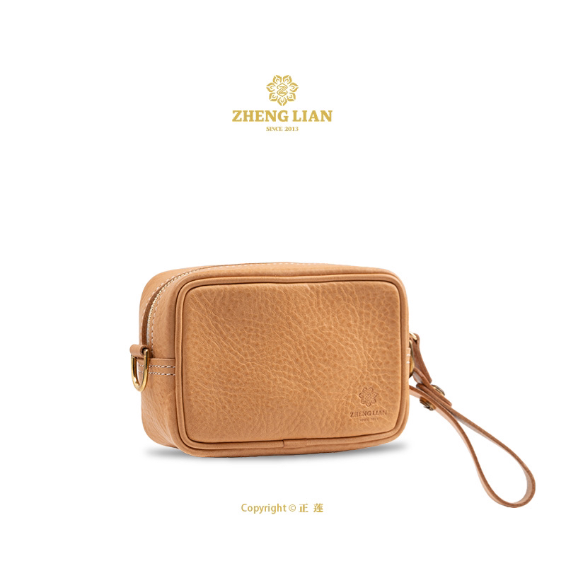正莲手工皮包文玩收纳皮包牛皮包男女通用