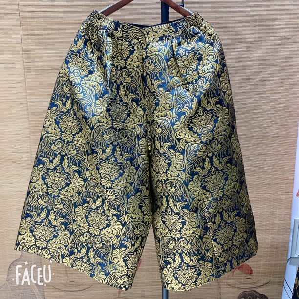 老弗爷国潮风提花裤子162