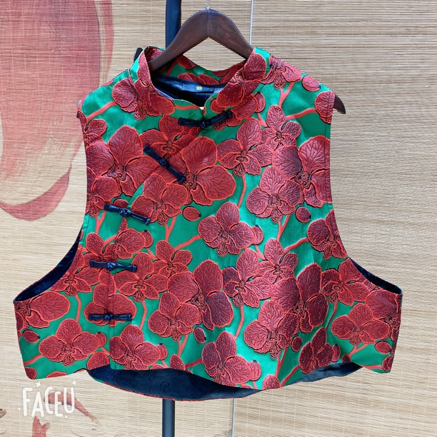 老弗爷国潮风提花马甲165