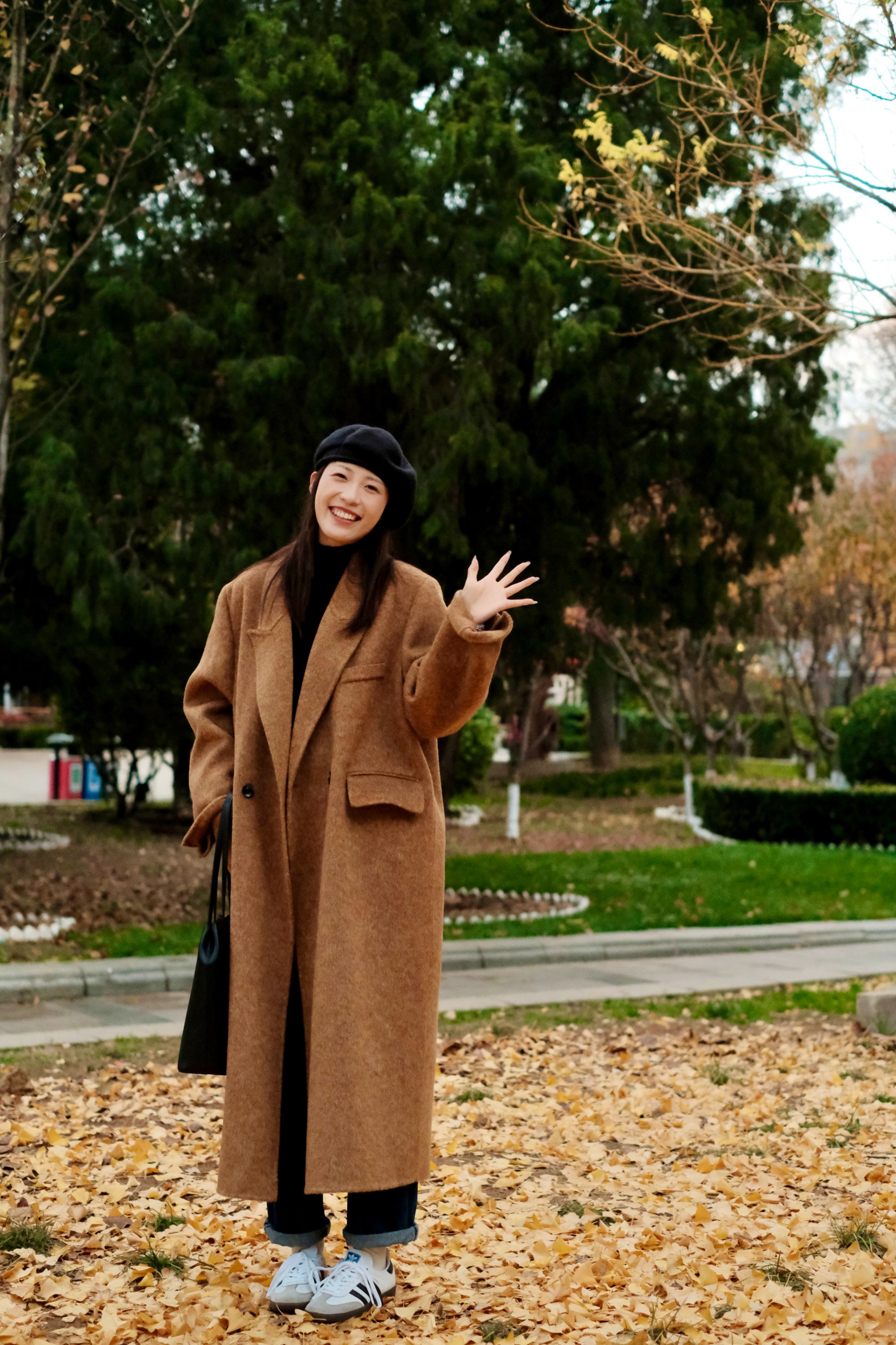 【韩剧女主】24冬新款韩男友风 双面羊毛大衣女中长款宽松羊毛外套