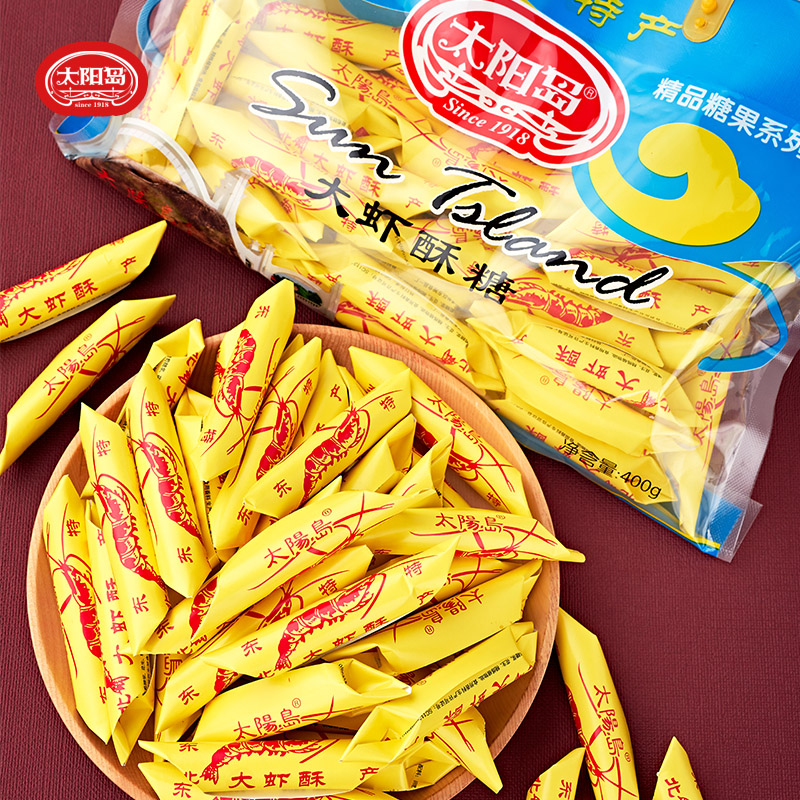 太阳岛大虾酥糖400g*3袋