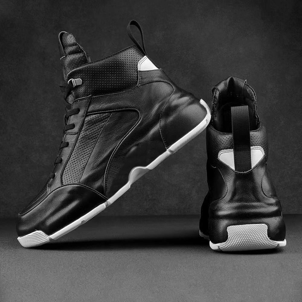 【小扬哥精选】皮潮牌男鞋轻便包底鞋2023秋冬室外防滑厚底