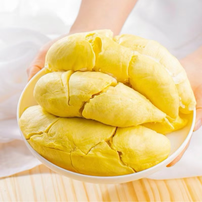 【到手3.4斤!】泰国树熟金枕带核榴莲肉1700g软香甜鲜冻发