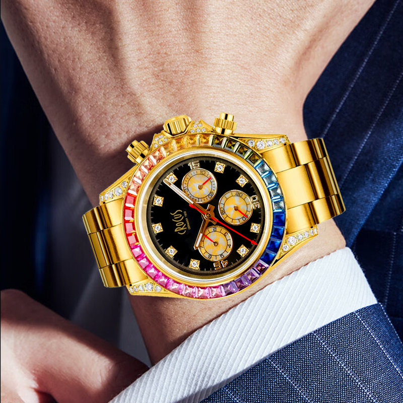 彩虹系列系列全自动机械男表经典男款手表男表高档防水男士腕表