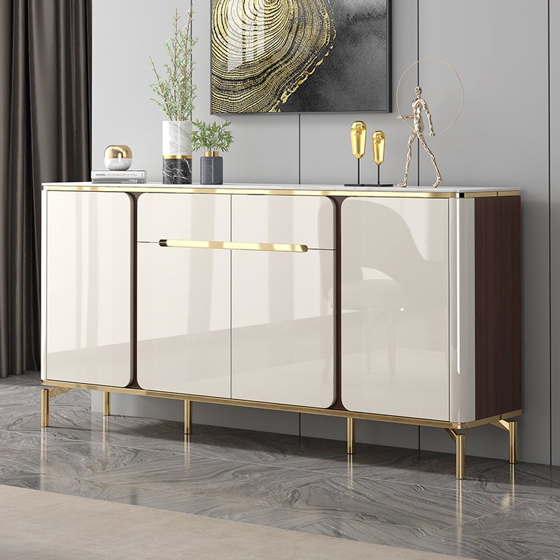 [新品推荐]意式轻奢岩板餐边柜客厅靠墙玄关柜多功能酒柜茶水柜