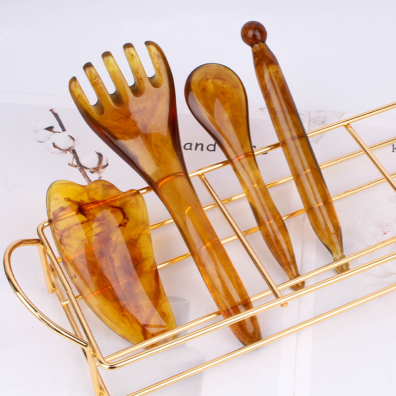 【马晶粉丝福利】五爪按摩板4件套美容脸部眼部拨筋脸拨筋棒按摩板