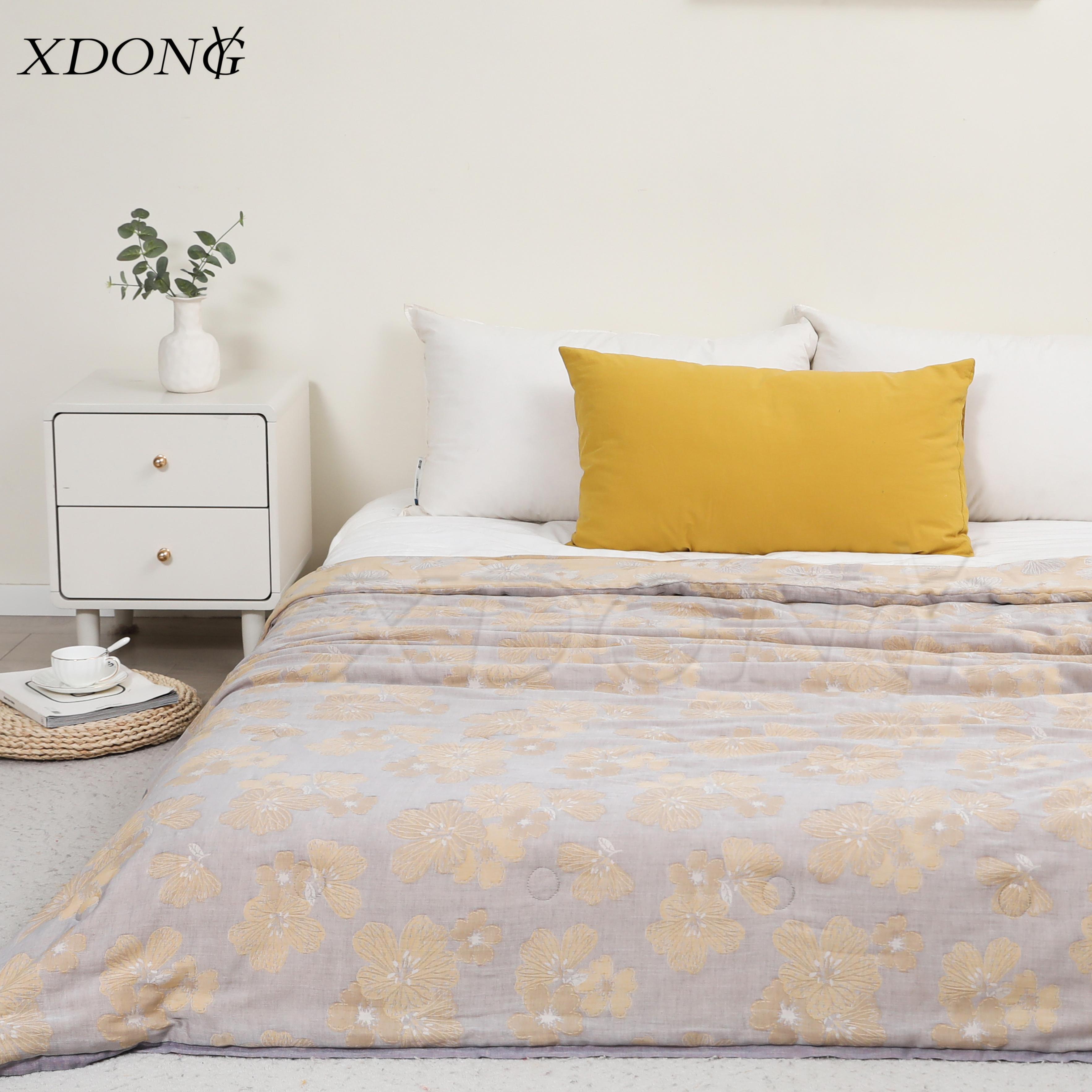 XDONGY（冬云家纺）150*200高奢 花开颜夕金色 燕 窝  蛋白夏被