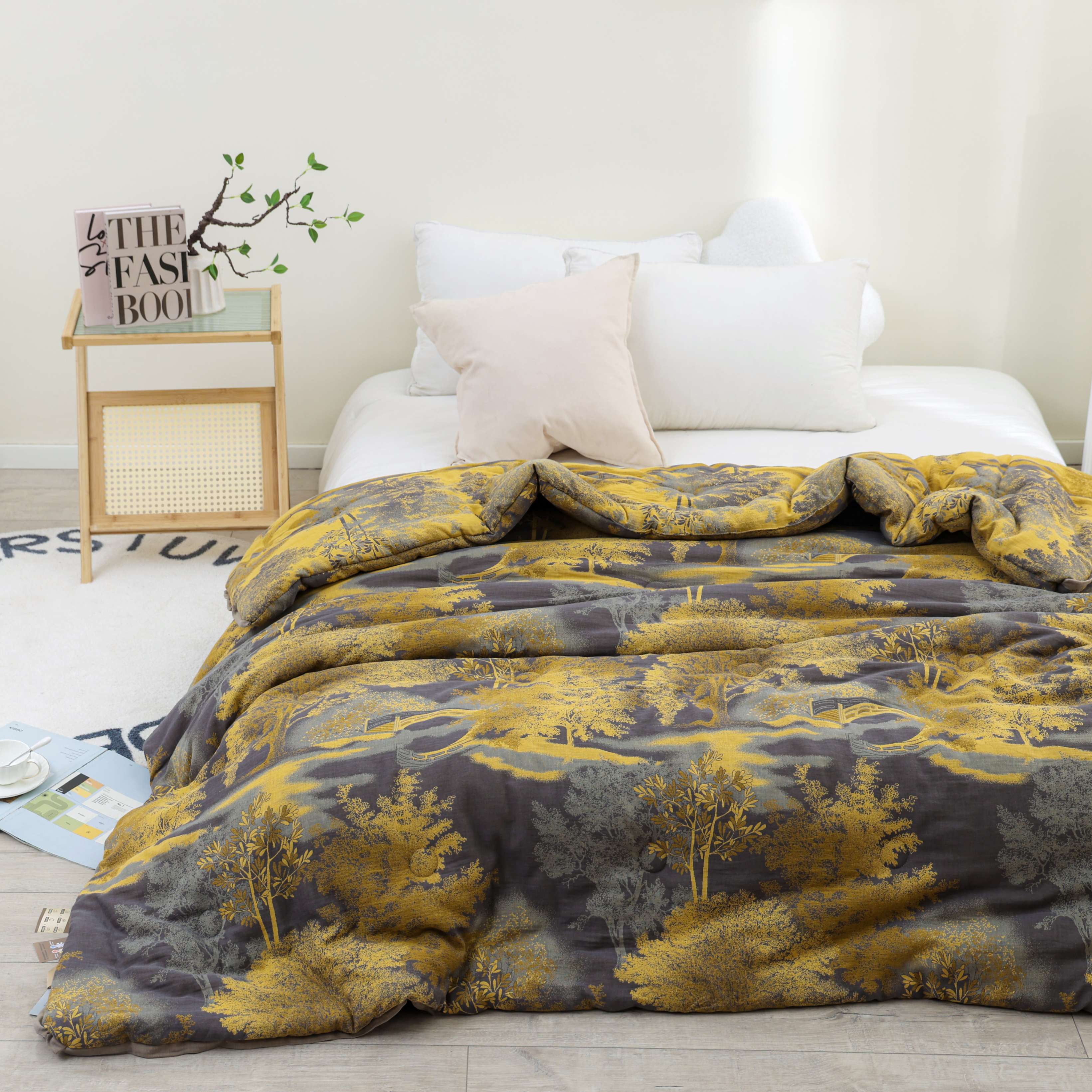 XDONGY（冬云家纺）200*230高端双层纱蚕蛹蛋白肽 琼林玉树 夏被