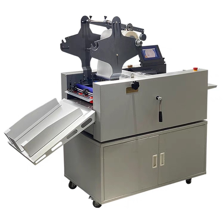 佰印全自动覆膜机自动进纸搭边拉断过膜热裱