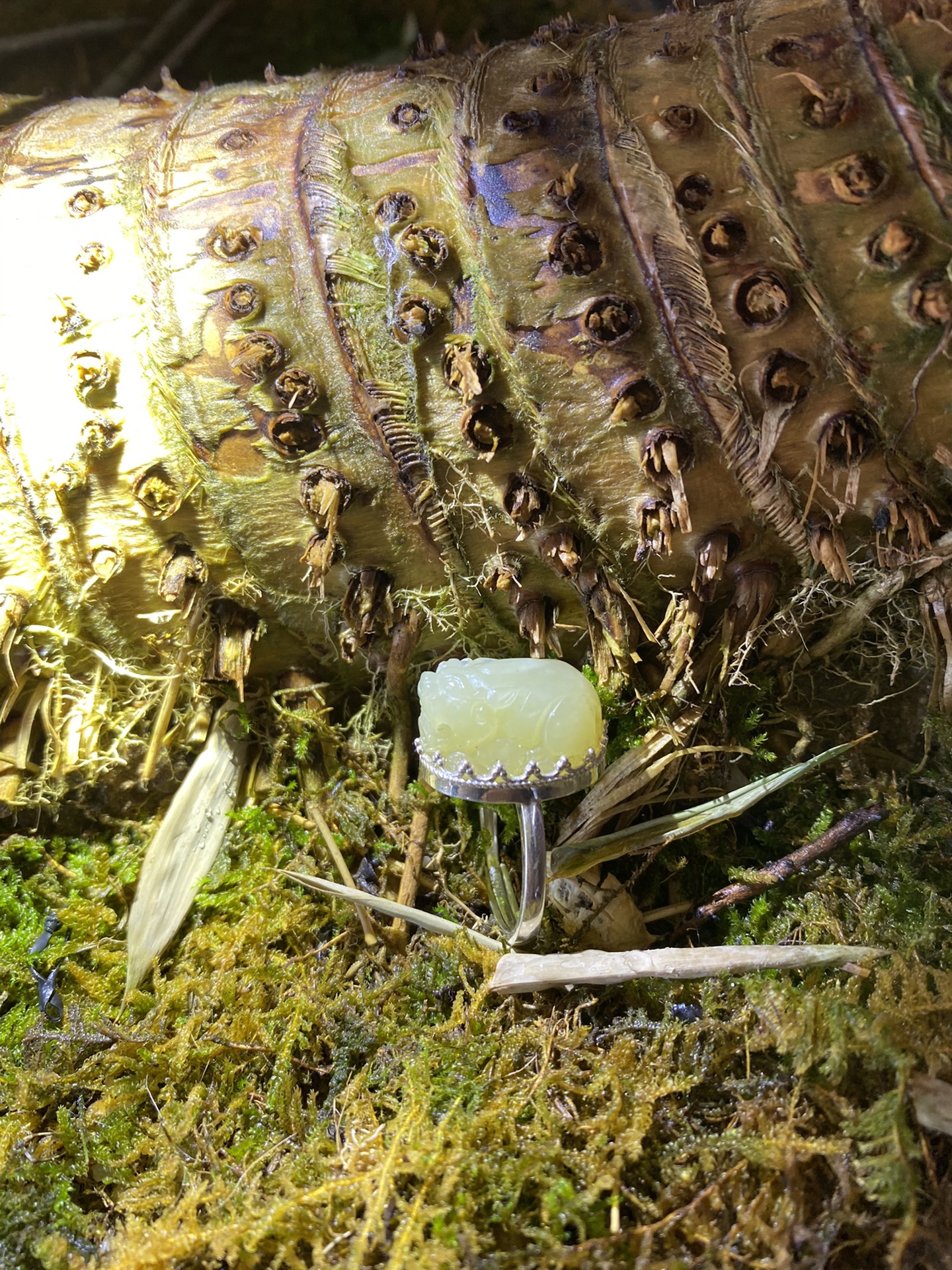 天然和田玉貔貅戒指（吸米女款古风饰品镶嵌时尚简约宝宝配饰素款