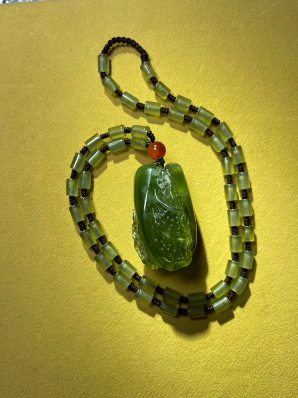 天然玉石冰透翠花佰财聚来男女都可以戴孤品稀少白菜