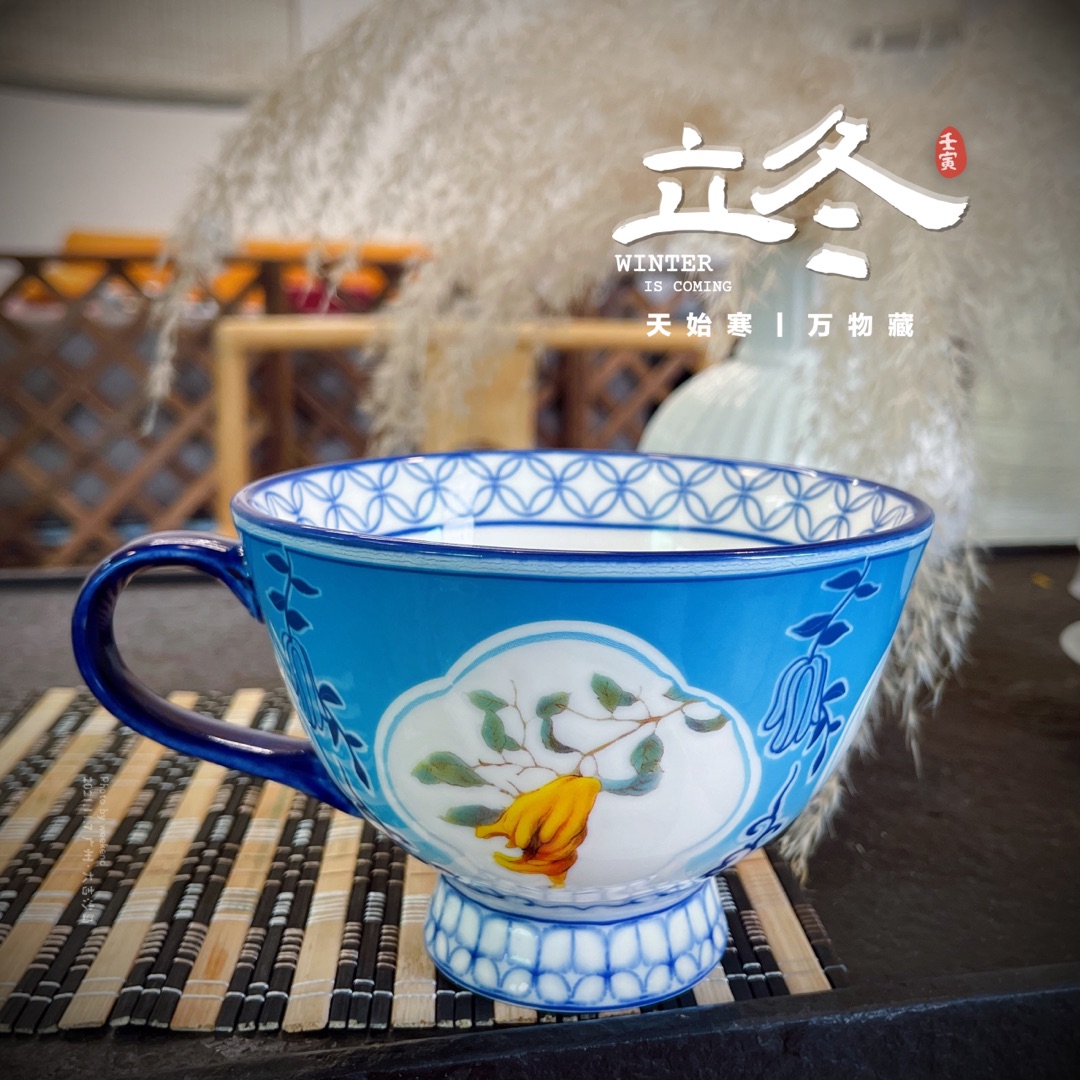 马克杯网红新款高级感杯子复古早餐杯燕麦杯带手柄陶瓷杯办公室