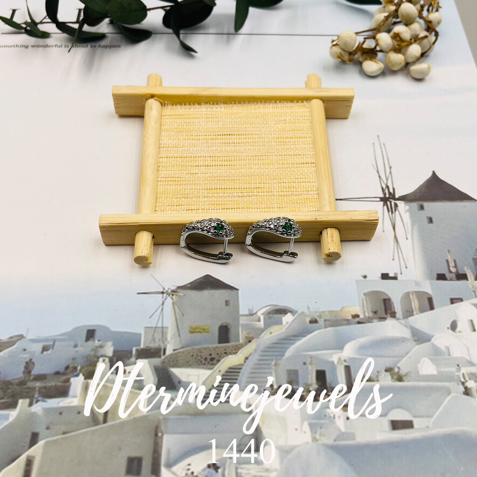 铜合金合成锆石耳饰 时尚百搭个性设计师款耳饰-1440