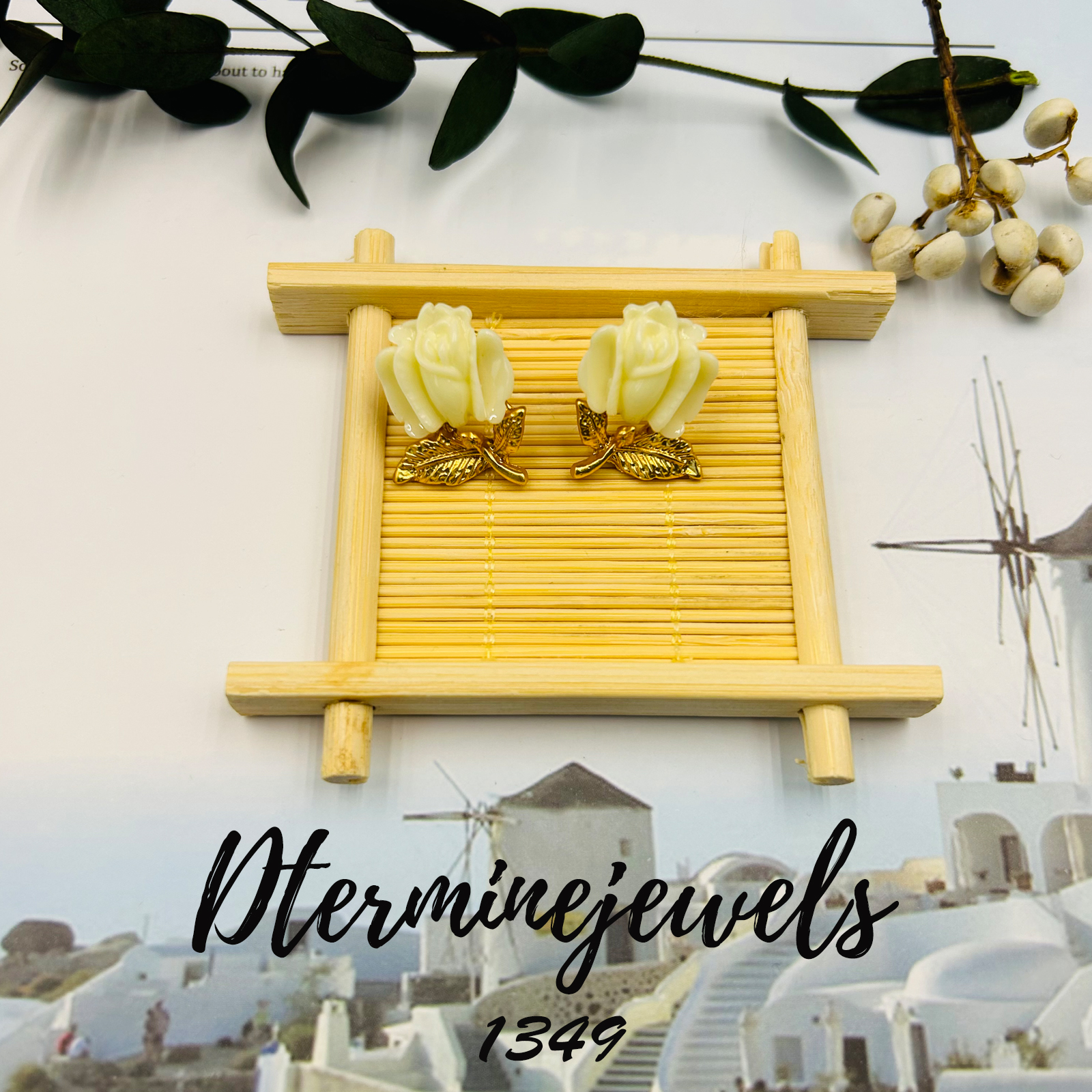 铜合金耳饰 气质轻奢素款设计师款耳饰-1349