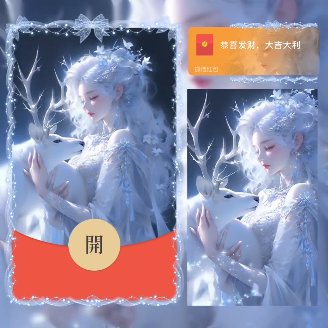 红包封面神女瑶瑶动态设计服务