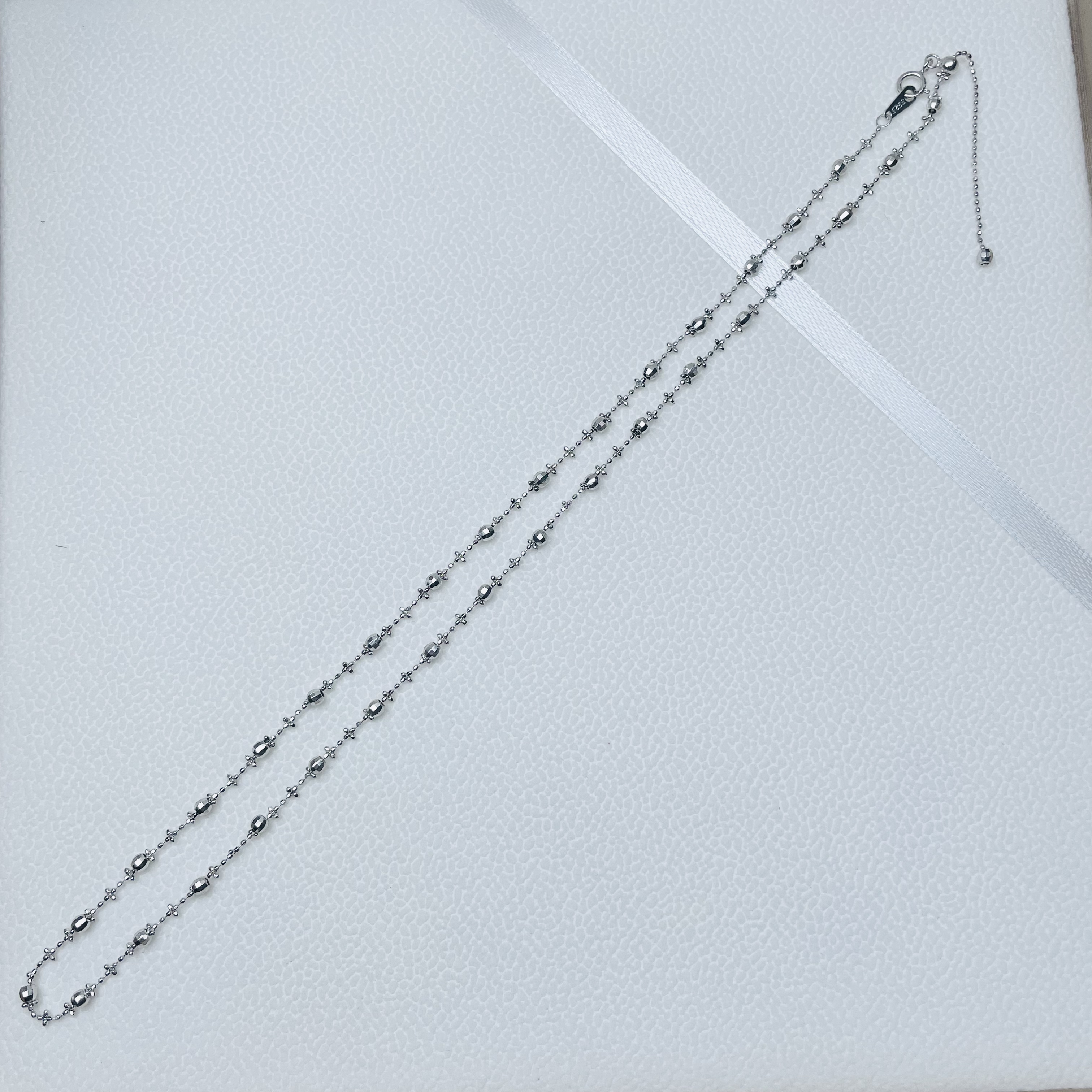 链子925银 轻奢仙女链素链S925银百搭项链【40cm+5cm尾链可调节】