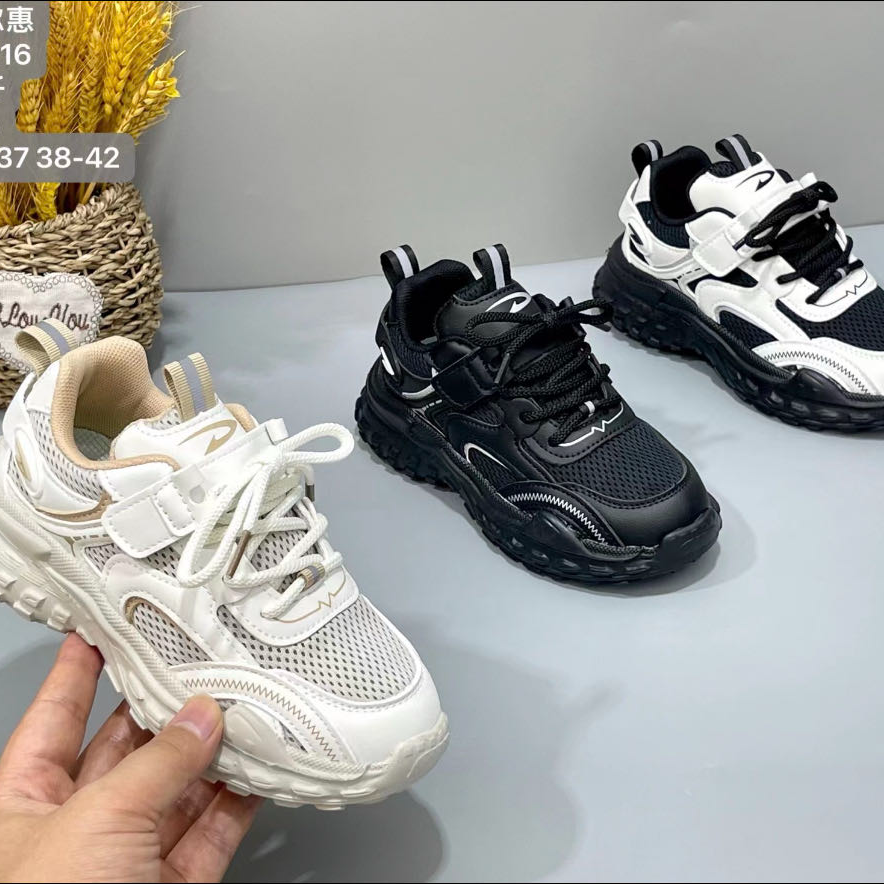 德尔惠23216双网中大童老爹鞋