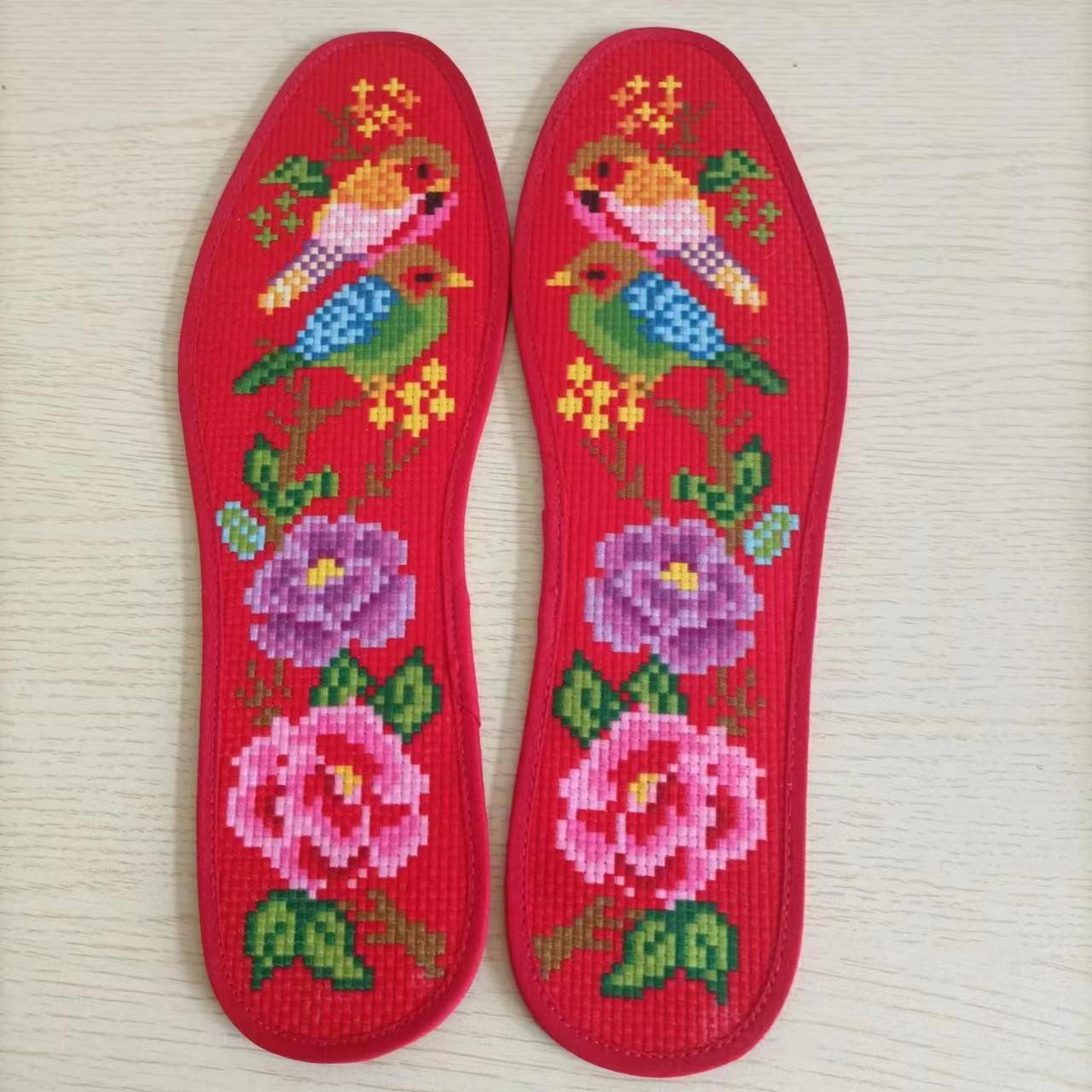 纯手工鞋垫半成品6双 带线 带针连客服选图该商品不支持退换，