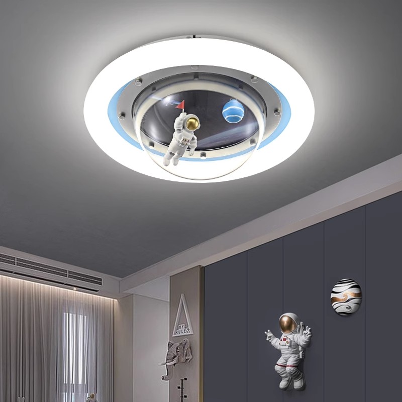 全光谱防蓝光护眼儿童扽可旋转宝宝灯儿童房女孩卡通吸顶灯卧室