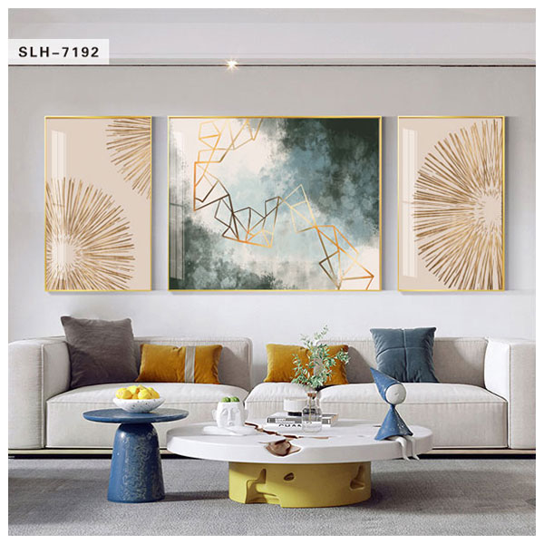 沙发背景墙挂画客厅装饰画现代高档三联画轻奢简约抽象壁画