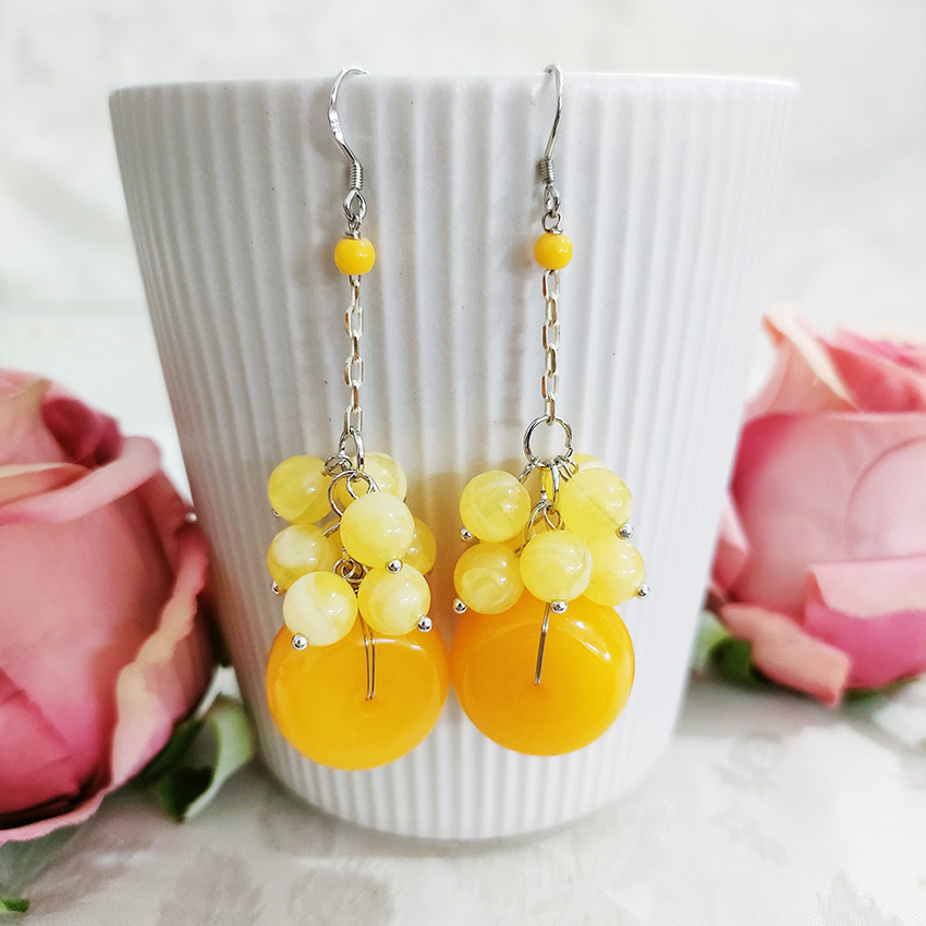 铜合金耳饰 民族风纯手工夸张气质吊坠耳环1429