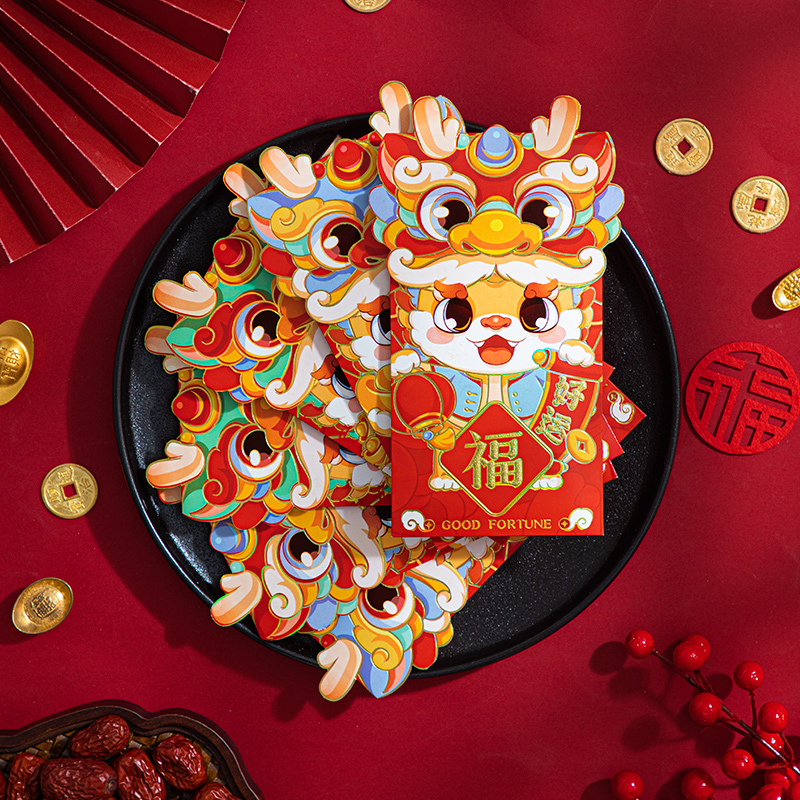 刮刮卡情人节卡小卡片女神节定制情侣新年红包袋利是封2024贺卡包