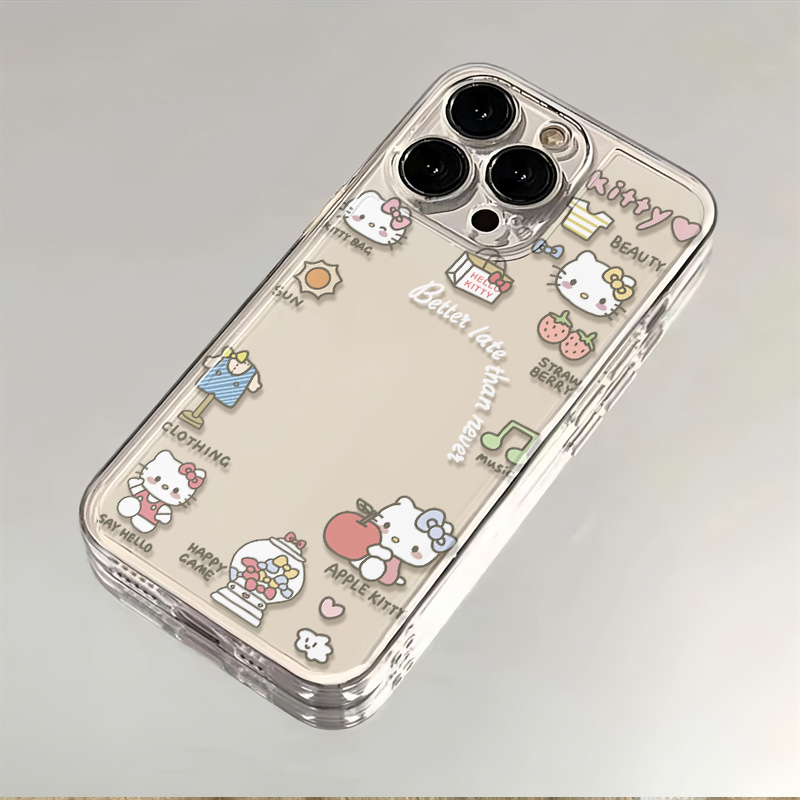 可爱凯蒂猫适用iphone15/13苹果14手机壳华为vivo/oppo小米防摔套