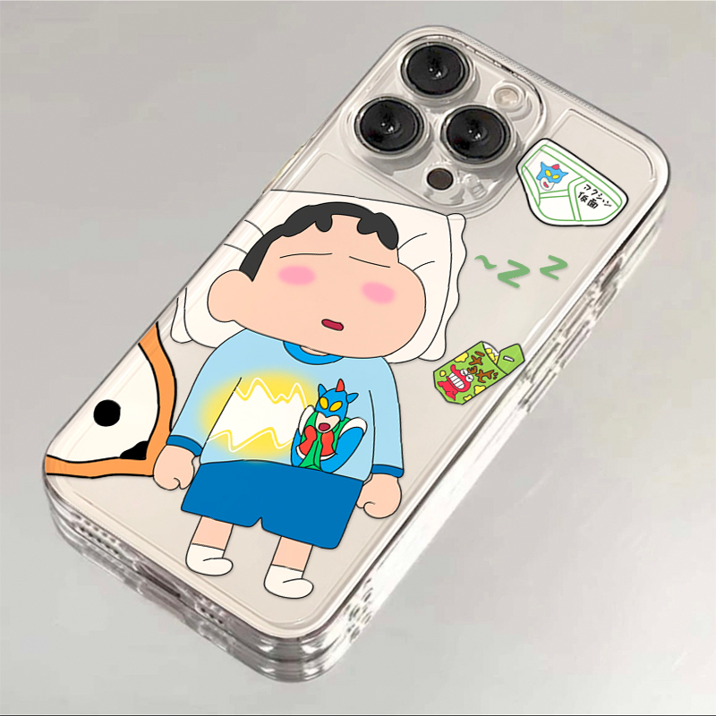 睡懒觉小新适用于苹果华为oppo/vivo小米iPhone12/13/14/15手机壳