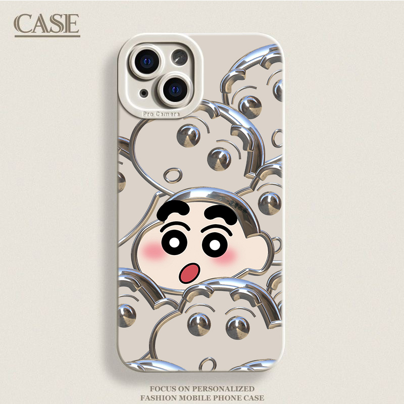 蜡笔小新适用iphone15/13苹果14手机壳华为vivo小米oppo防摔软套