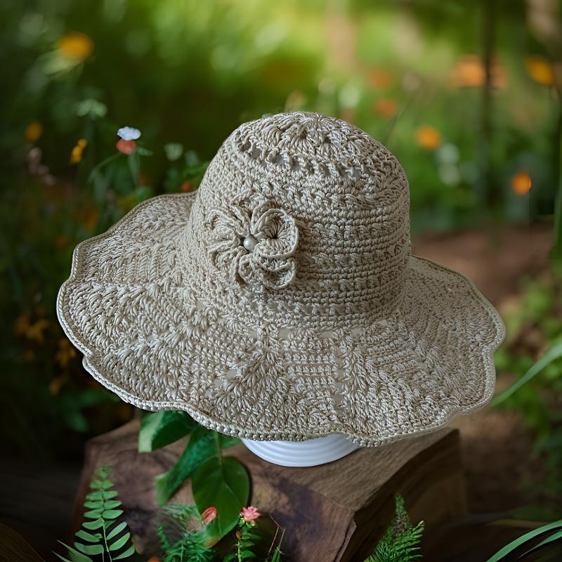 女士夏季凤尾遮阳帽，时尚百搭，出门必备