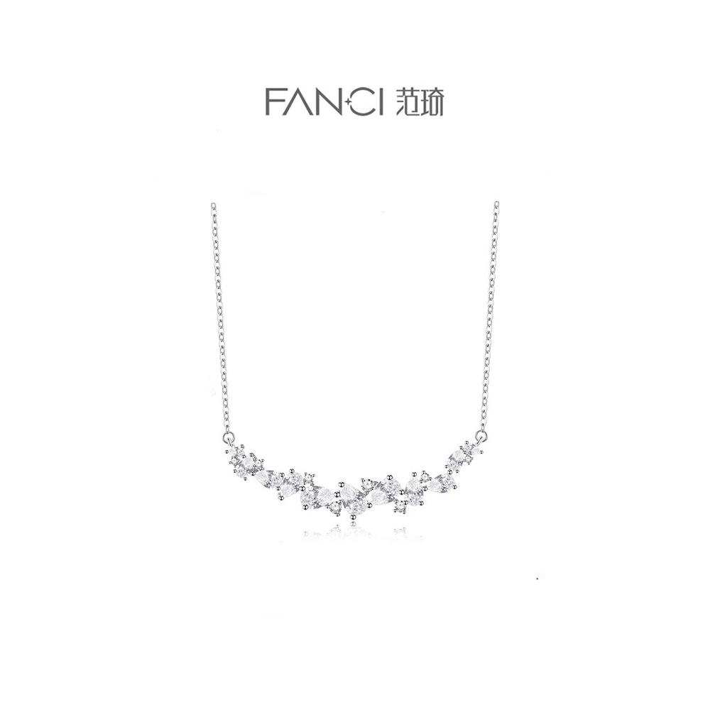 坠链均925银 FANC1范绮紫藤花银项链吊坠轻奢百搭生日送女友闺蜜