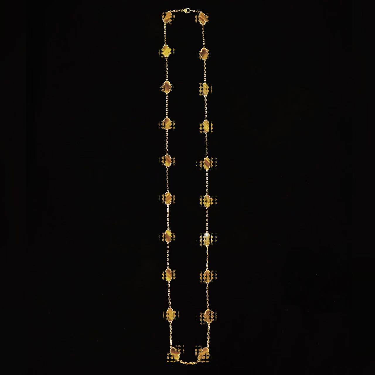 铜合金项链 【晨老板】N 时尚金色四叶草项链69245101