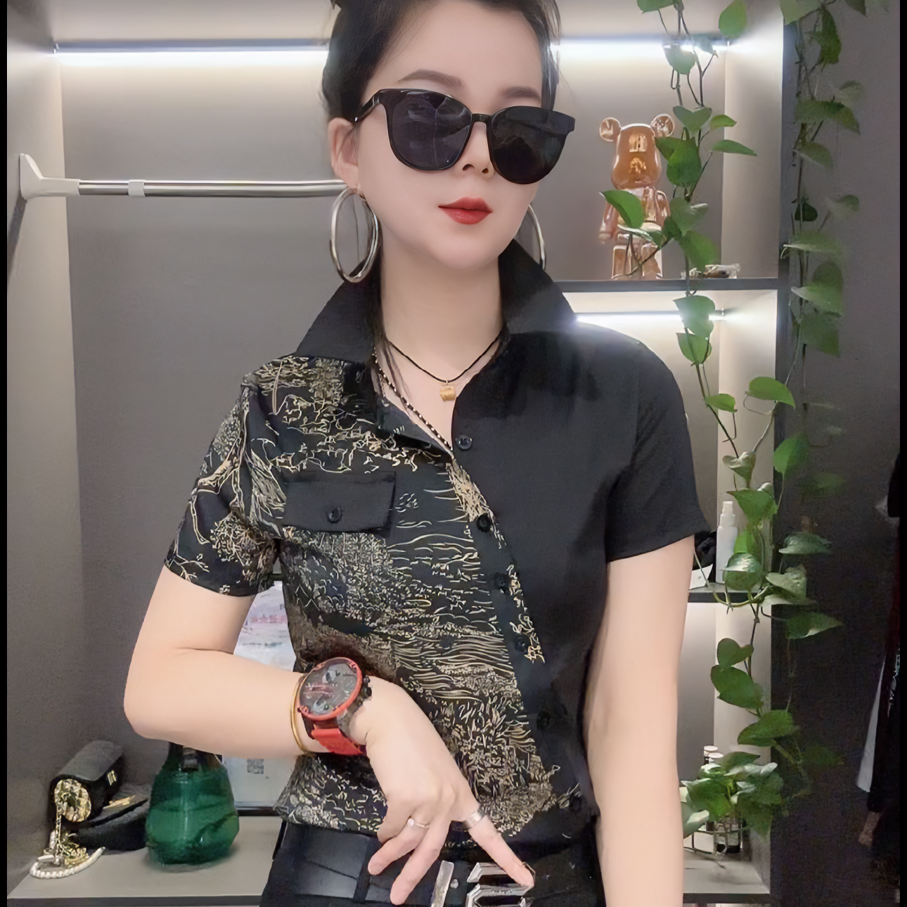 5148新款夏季时尚显瘦半袖