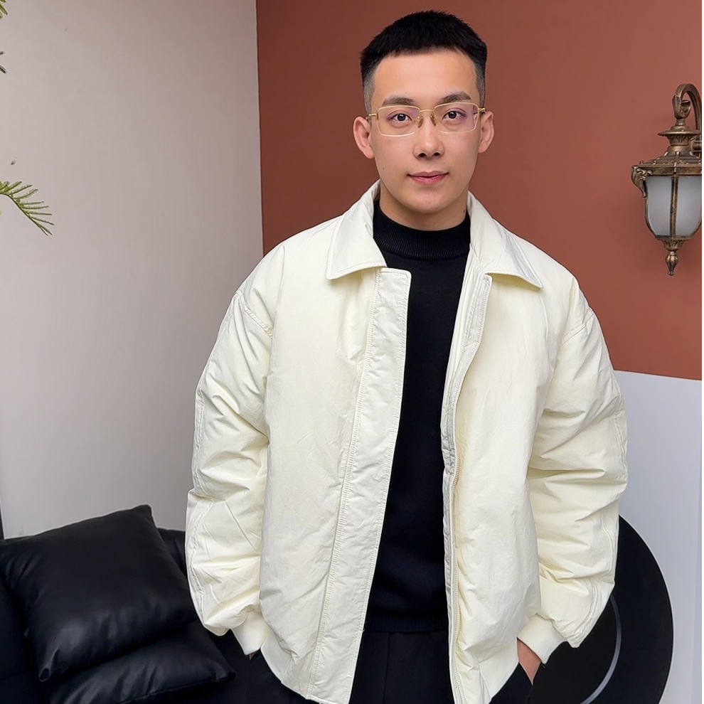 【不退不换】冬季新款翻领复古时髦短款棒球羽绒服男